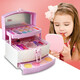Du Lisha Kinderprinzessin Kosmetik Make -up Little Girl Performance Special Make -up Box Set Baby Geburtstag Geschenkspielzeug du Lisha Happy Paradise Make -up Box