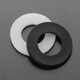 JINGGONG GB97 Nylon Washer Nylon Gasket Plastic Gasket Washer Insulating Washer Gasket Nylon Flat Washer 20% Off White M4*9*1 (200 pieces)