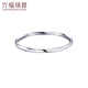 Lukfook Jewelry Platinum 950 Möbius Ring Platinum Bracelet Hollow Round Bracelet for Gift Price EFPTBB0001 54mm-8.99g (including labor cost 926 yuan)