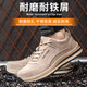 
Koyue Lai Protective Shoes Men's Laptop Summer Anti-Smash Anti-Puncture Anti-Puncture Wear-resistant Rubber Outsole Breathable Safety 687 Gray 42