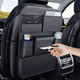 Wuji car seat back storage bag hanging bag car multifunctional chair back storage box storage bag car interior decoration supplies Honda car series large storage bag - customized black one-pair (2 pieces)