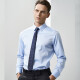 VICUTU men's long-sleeved DP non-iron shirt business formal high-end pure cotton blue suit shirt VBW99351143175/96B/41