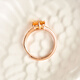 JOLEE ring women's S925 silver fashion simple light luxury citrine colorful treasure ring jewelry gift for women one thing and one certificate