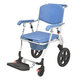 Wei Yikang (Weiyikang) Ältere Toilettenstuhl für Rollstuhl für Mobile Home Toilettenstuhl Duschbad Aluminium Legierung Behinderte Toilette 699L Aluminiumlegierung Offener Blow Formteller Ein-Knopf-Klappe