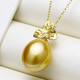Pearl 18K gold set with diamonds 12-13mm South Sea gold bead pendant Elegant drop-shaped seawater pearl pendant ZG2026-EYDP00
