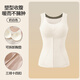 Modal thermal vest for women with chest pads, wool and silk, body shaping, breasted, tummy control, heating bottoming shirt, underwear, vest, autumn and winter, dark coffee color L 100-120Jin Jin equals 0.5 kg