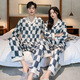 Ace Diane Fenxiang Shiyuan Trian 2023 new couple pajamas for men and women Xia Bingsi high-end casual large-size internet celebrity 723 black tutu bear L