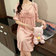 
Xiangyaxin nightgown for women in summer with chest pad new short-sleeved pajamas sweet princess style loose and can be worn outside in mid-length home clothes 3888 meters white M