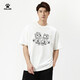 KELME short-sleeved T-shirt men's summer new pure cotton loose casual short t football trendy cultural shirt 9224TX1057 white XL