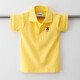Camiseta para niños Camisa de solapa de verano de manga corta Polo de la solapa de verano Ropa para niños 2024 Nuevo estilo de collar gris de media manga para niños de tamaño mediano de tamaño mediano (684) 150