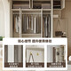 Shuanghu Light Luxury Modern Simple Wardrobe Home Bedroom One Door to Top Combination Cabinet Four Five Six Door Wardrobe 23105 Two Door Wardrobe + Top Cabinet + Dressing Table + Makeup Stool