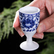 Xihe Yinyao Xihetang Jingdezhen Ceramic Wine Set Liquor Goblet Spirit Cup Blue and White Wine Pot Set Wine Cup Guiguzi Style (1 Pot, 10 Cups, 1 Tray)
