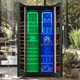 BAIKAILUN double-door thermostatic wine cabinet with double-door door ultra-thin and can be embedded in air-cooled frost-free thermostatic wine cabinet office household tea beverage liquor wine fruit preservation refrigerated display cabinet 1.78 meters dual temperature red wine ice bar 49 bottles thin section