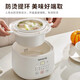 Joyoung electric stew pot small capacity 1L household baby porridge pot baby food supplement pot soup bird's nest electric stew pot water-proof stew household white porcelain multi-function pot GD107 (steamer type) 1L