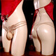 Ropa interior para hombres PERVERTED SEDUCCIÓN Butterfly Hollow tanga Lace Sexy Gran tamaño Correa sin trazada Pasión Black Butterfly-Thong Apertura