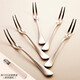 Onlycook stainless steel fruit fork 304 stainless steel Korean creative cake fork mooncake fork dessert fruit pick set stainless steel fruit fork five-piece set (free portable box for purchases of 10 pieces, random color) five pieces