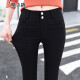 Demonic Rhyme high-waist outer leggings for women in spring, summer and autumn, pencil long pants for women, stretch tight magic pants 89588958 black trousers, spring and autumn style S (about 80-95Jin [Jin is equal to 0.5 kg])