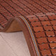 Murata Inago Sofa Cooling Mat Summer Mahjong Mat Sofa Cushion Mahjong Mat Bamboo Mat Anti-slip Pad Carbonized Color (Beef tendon + anti-slip bottom) 45x45cm