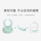 Wang October children's rice bag eating bib bib baby waterproof smock baby saliva bib child feeding rice bag large size matcha green [1 pack]