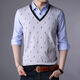 Yimuqi Doppelkristanlar-Pullover für Männer im Frühjahr und Herbst gefälschter zweiteiliger Pullover ohne Velvet Neues Halsband T-Shirt Dünne Männerbasis 3878 Rot (einseitiger Stil im Frühjahr und Herbst) Einen Größe 165/m in 120 Jin [Jin Equals gleich 0,5 kg] empfohlen.