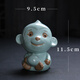 Find Ruru kiln tea pet ornaments Kung Fu tea set twelve zodiac slices can be raised azure high-end tea ceremony accessories tea table golden monkey presents auspiciousness-azure