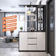 
Moxi entrance cabinet shoe cabinet integrated living room entrance wine cabinet screen partition living room entrance double-sided foyer cabinet living room wine cabinet package installation [18mm thickness solid wood pellet board] Kula 1 high-gloss marble white length 1050