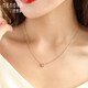 Shipulin 18K gold diamond pendant revealing diamond necklace women's bubble bead pendant 18K gold diamond 18K rose gold