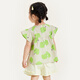 Mini Bala girls short-sleeved shirt summer baby skin-friendly soft cotton sweet children's shirt green tone 00344 90