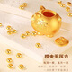 Fat Donglai's same style gold bean simulation, gold pick-up, small 1g solid transfer beads, gold beans (titanium steel), Gong Xi Fa Cai, golden beans, 10 pieces 1g