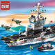 Lumières (éclairage) Grand porte-avions militaires Cruiser Assemblée Assemblée de construction Modèle de construction Ornaments pour enfants Toys Boys Birthday Gift 826 Aircraft de taille moyenne 508 pièces