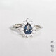 Junpo DR-MEILIA Topaz Ring SimpleCrude Collection Event Ring Tanzanite Female Natural Colorful Treasure New benefits on April 16th 5*7mm London blue set