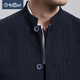 Goldlion Contains Tencel Autumn and Winter Suit Men's Tunic Stand Collar Crushed Business Casual Jacket Suit 95-Navy Blue M 170/88A Recommended 110-135 Jin Jin equals 0.5 kg