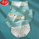 Langsha Damenunterwäsche Frauen purer Baumwollschritt hoher Taille ohne Markierungen 4 Packungen mit großer Größe sexy Mädchen-Shorts 681 Light-Mottiten-Kombination 4 Farben 4 L Empfohlen 95-115jin [Jin entspricht 0,5 kg]