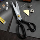 Zhang Xiaoquan's professional clothing cutting and sewing special scissors with tape measure manganese steel forged industrial cutting clothes curtain cutting large scissors masterpiece 11 inches JC-11
