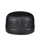 Woodpecker sheepskin hat men's autumn and winter genuine leather hat men's duck tongue flat cap for middle-aged and elderly people warm and cotton-fashionable seal black sheepskin thin style (no ear protection) XXL (59-60cm) small internal adjustment