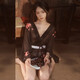 霏慕日本和服睡衣日系女性感刺激女仆小胸大码美女sm汉服 6174女修头纱连衣裙披肩内裤+手 衣服房事露出外出可穿夫妻