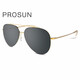 Baosheng New sunglasses for men and women, simple polarized sunglasses for pilots, steel wire metal driving mirror PS7027 C60 frame light gold