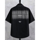 Woodpecker (Tucano) Denim-Kurzärmel-Hemd Herren Retro Thin Trendy Casual Top Teenager Student mit Taschenhälfte T698 Black XL Geeignet für Gewicht 115 Jin [Jin gleich 0,5 kg] -130 Jin [Jin gleich 0,5 kg] tragen]