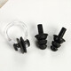 Yuke nose clip earplug set professional swimming waterproof silicone earplugs for adults and children nose clip anti-choking equipment bagged black - without cord