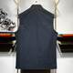 St. Mark Paul Vest Vest Spring y Autumn New Fashion Stand Collar Collar Horse Clip Etiqueta de caballos Borded Vest Borded Vest Chaqueta para hombres Blue oscuro 175/L