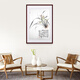 Hanao famous hand-painted Chinese ink ink orchid entrance decoration painting restaurant hanging painting corridor aisle wall painting mural vertical version orchid d style framed with solid wood frame 70*50cm
