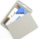 Kafus Fashion Employee Brand with Round Rope Lanyard Certificate Card Set Working Card Customized Working Card Guest Certificate Conference Certificate Working Card School Card Certificate Student Meal Card Bus Card Access Control Card C5 Gray Vertical Edition + 9734 Gray Round Rope 1