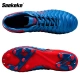 Saekeke Saekeke soccer shoes men's TF broken nails adult AG spikes training game sneakers children and teenagers middle school students campus club natural lawn spikes FG/AG blue red 33 one size too big