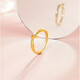 Saturday Fortune (ZLF) Gold Ring Women's Pure Gold 5G Gold Braided Twisted Ring Ring Each Other Price No. 13 - 2.38g