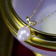 Yue Fei Jewelry Freshwater Pearl Pendant Sprout S925 Silver Water Drop Slightly Flawed 9-10mm High Light Pearl Single Pendant