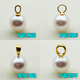 Feiyu Fat Donglai same style 18K gold pendant, bead cap head, thickened needle plate, bead plate, pearl beeswax necklace, empty support accessories, 18K deep gold color, great value, large round + 5 needles