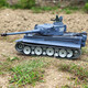 Henglong Gran Tigre alemán Tank Tank Model Car Model de juguete para niños Metal Track Boy Gift Professional Deluxe Edition (All Metal Wheel sin telescópico) 1800 mAh Batería
