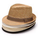 Tuzun (kingtrip) middle-aged and elderly hat men spring and summer dad sun hat topper grandpa mesh breathable straw hat sun hat deep khaki
