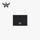 
MCM HIMMEL Couple Cowhide Leather Embossed Card Bag Certificate Pack Black [Ole Discount]
