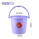 Chenzhi Shangpin Plastikeimer, Hand mit Deckel, verdickter Hausbenutzer im Freien Wassereimer, Fischereispeicher Multifunktionaler Wassereimer 6628-Large Rot (25*22 cm)